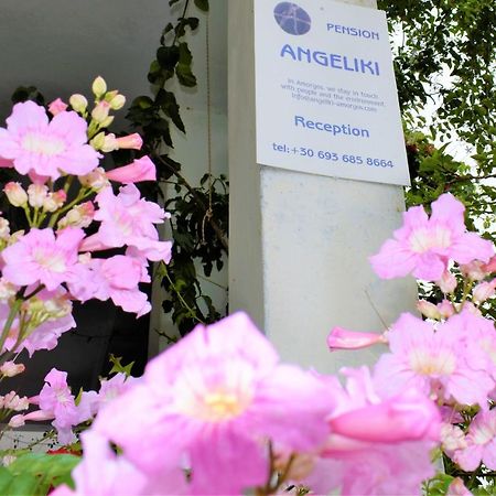 Angeliki Pension Katapola Bagian luar foto