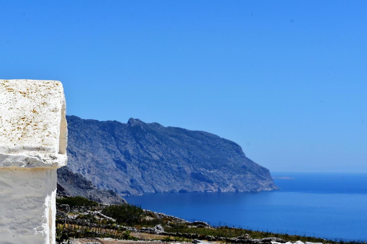 Angeliki Pension Katapola Bagian luar foto
