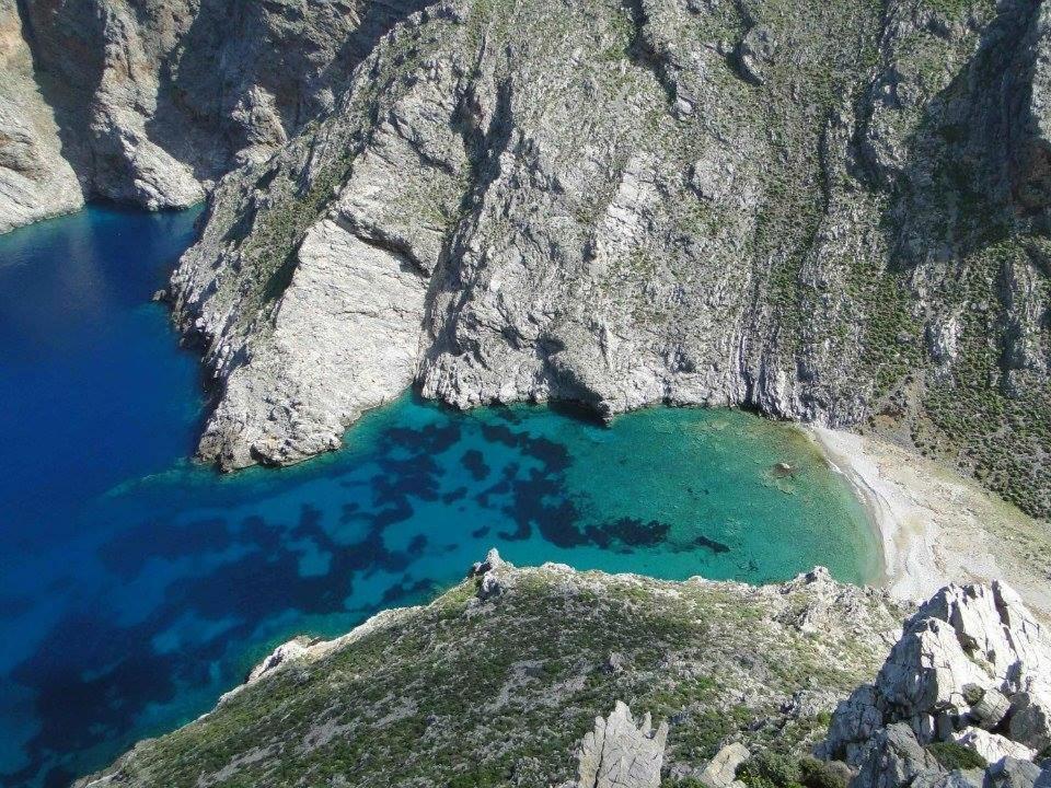 Angeliki Pension Katapola Bagian luar foto