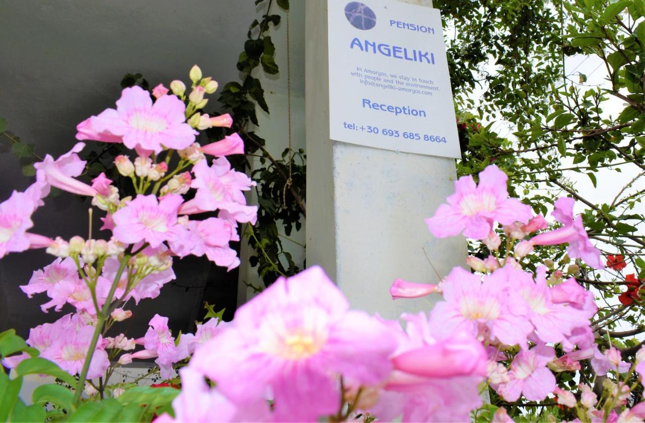 Angeliki Pension Katapola Bagian luar foto