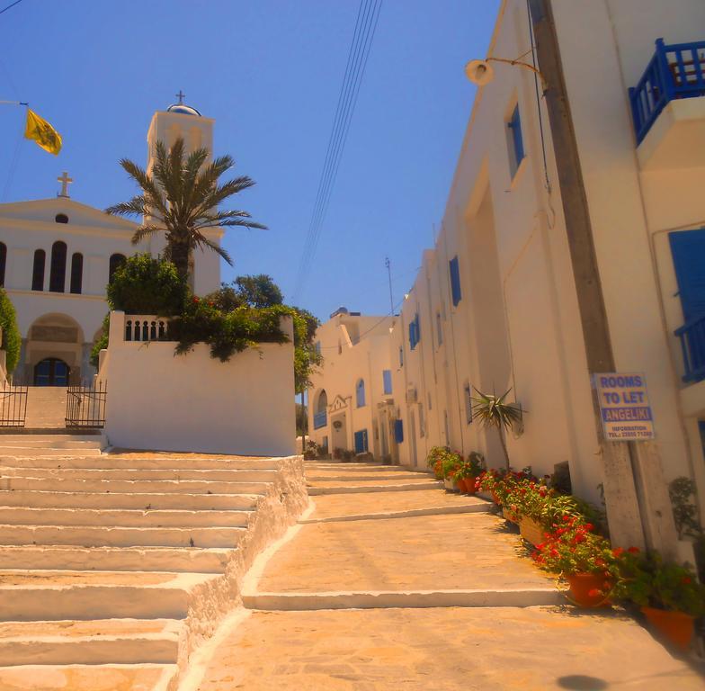 Angeliki Pension Katapola Bagian luar foto