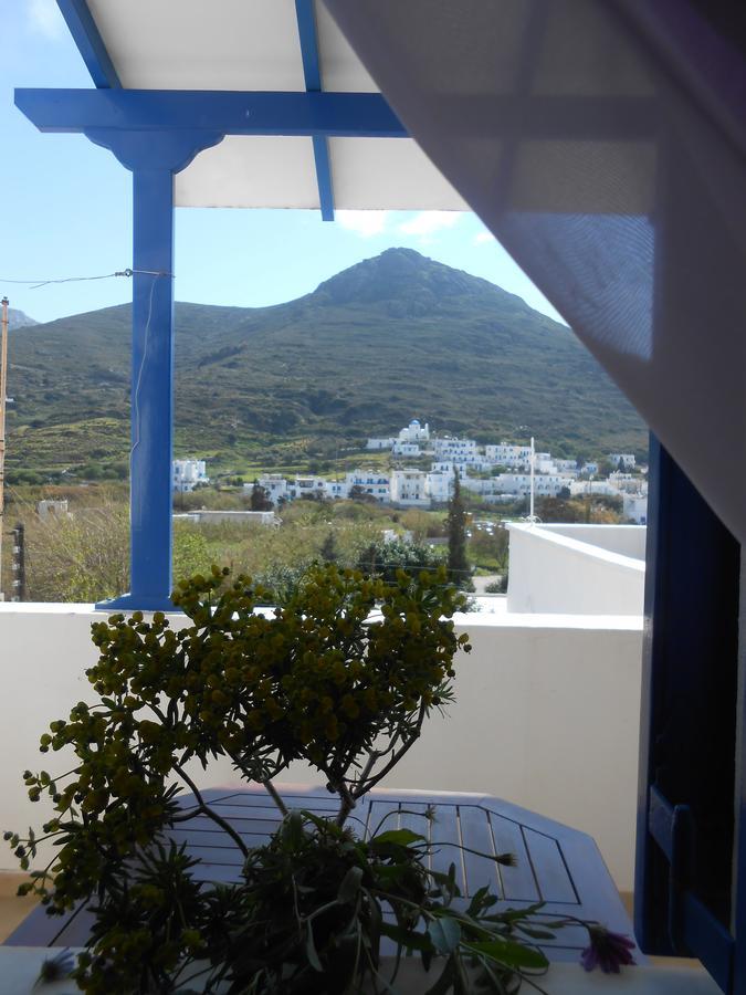 Angeliki Pension Katapola Bagian luar foto